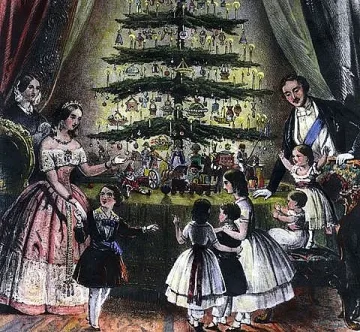 Принц Албърт пръв подарява коледна елха