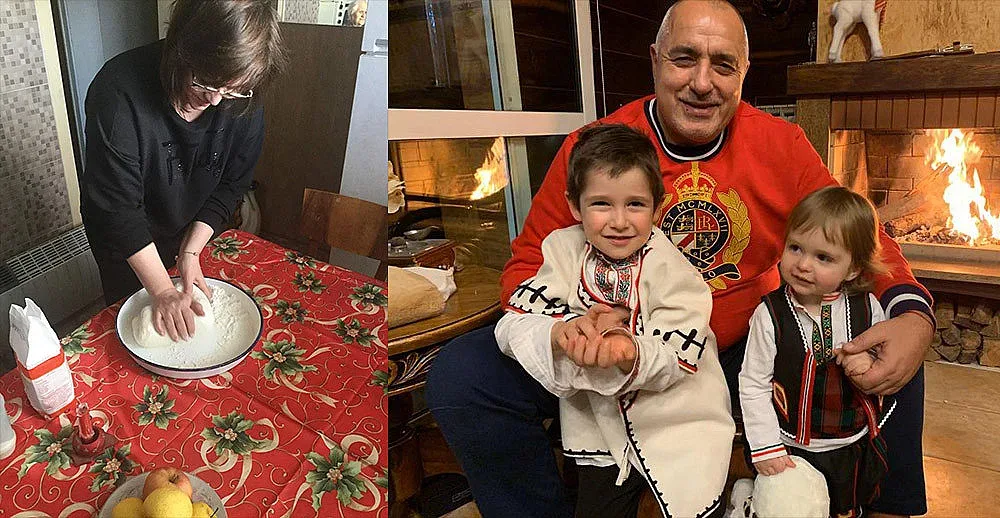 Нинова и Борисов показаха Бъдни снимки