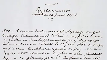 Продадоха за $8,8 млн. ръкописа на олимпийската харта
