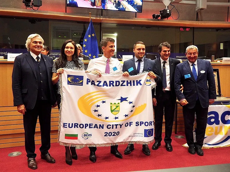 Пазарджик бе коронясан с титла „Европейски град на спорта“ за 2020