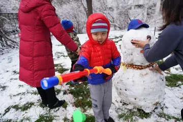 Първи сняг в Пекин за тази зима (СНИМКИ)
