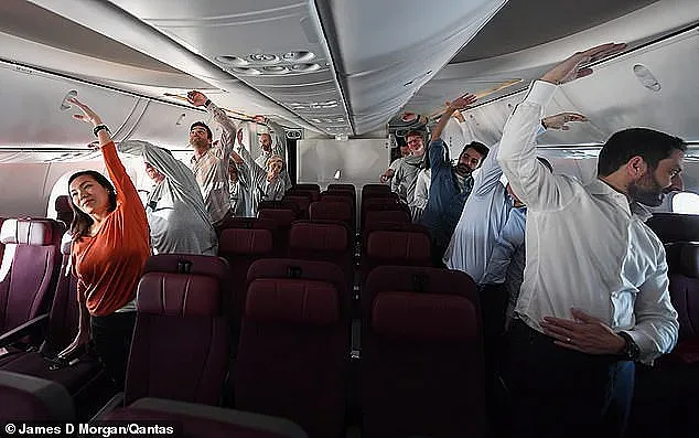 Аеробика в най-дългия  полет на света