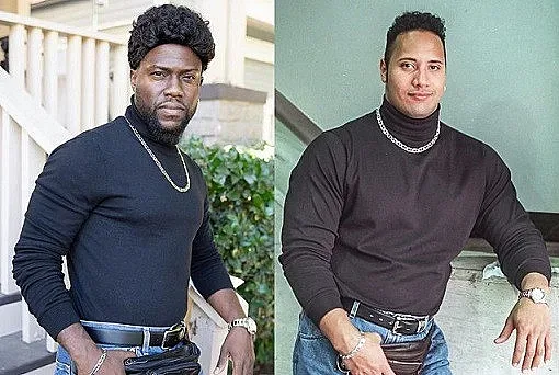 Кевин Харт се облече като Скалата