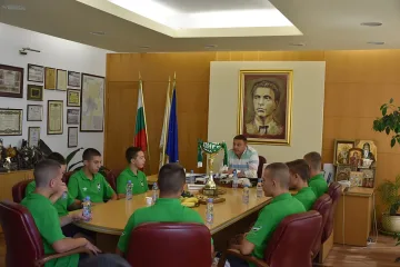 Камбитов се срещна с футболистите от ОФК "Пирин",  набор 2005 г.