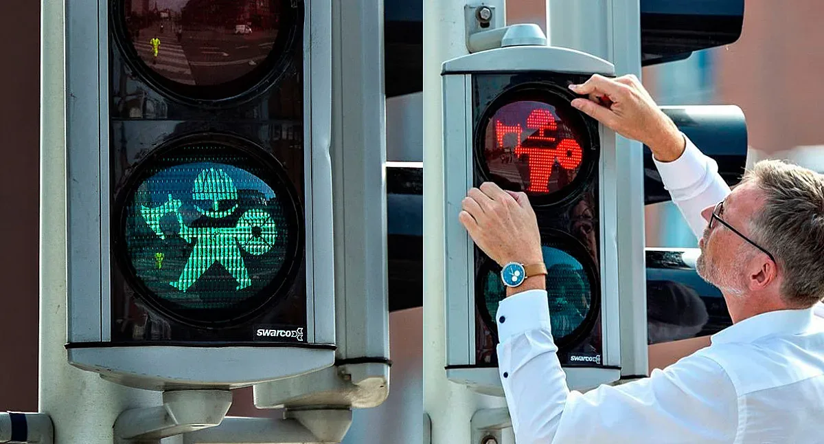 Викинги греят от нови светофари в Дания