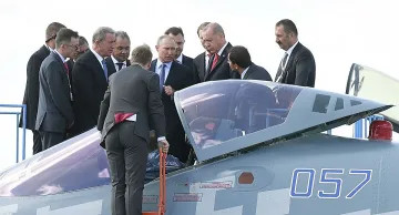 Путин се похвали на Ердоган с изтребител Су-57