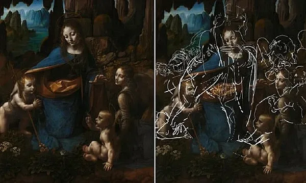 Тайни рисунки в картина на Леонардо