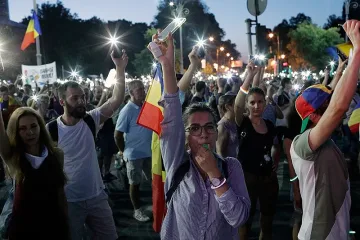 Масов протест в Румъния