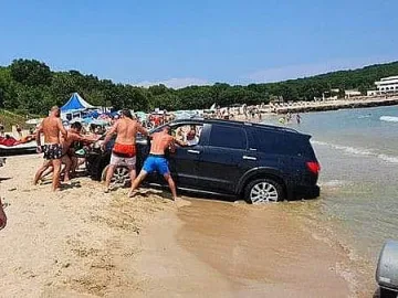 Глоба заради батката с джип на плажа