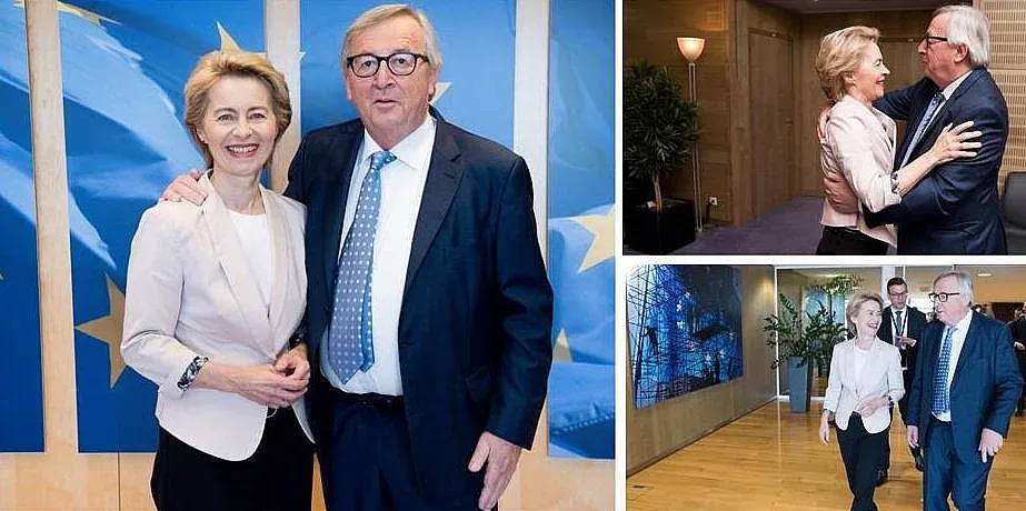 Юнкер и Урсула се целуваха като истински европейци