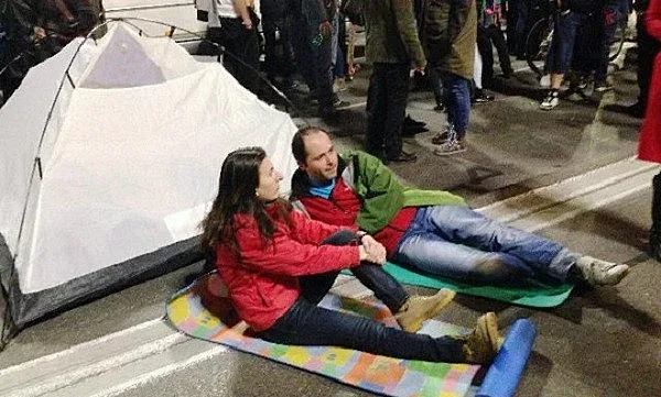 Протестиращи от "Бетономорие" отново на  Орлов мост