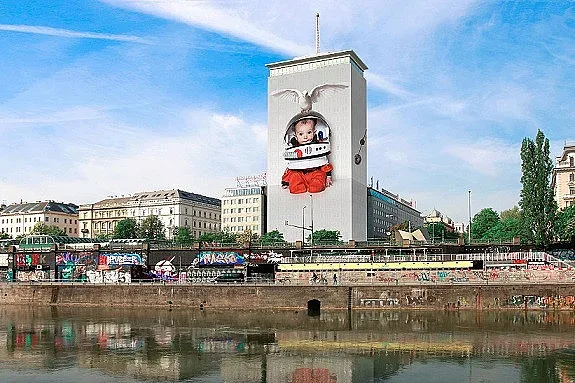 Българка опакова сграда в центъра на Виена