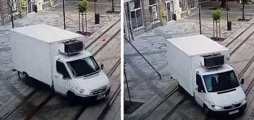 Камион тресна стълб на Графа, подменят го