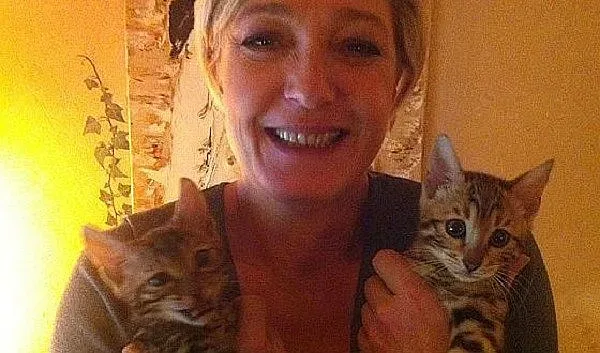 Марин льо Пен обича котките и ските