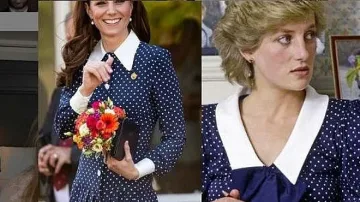 Кейт с рокля като на принцеса Даяна (СНИМКИ)