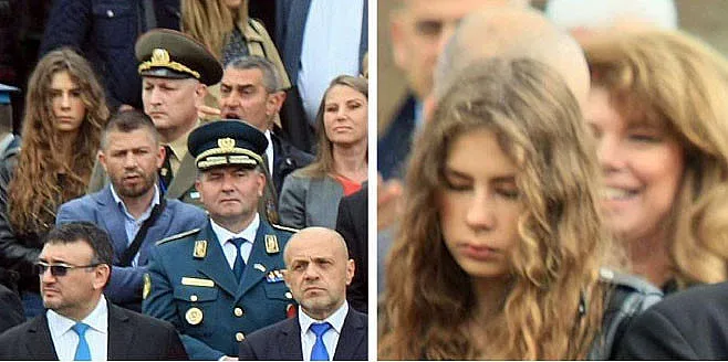 И дъщерята на Радев на парада