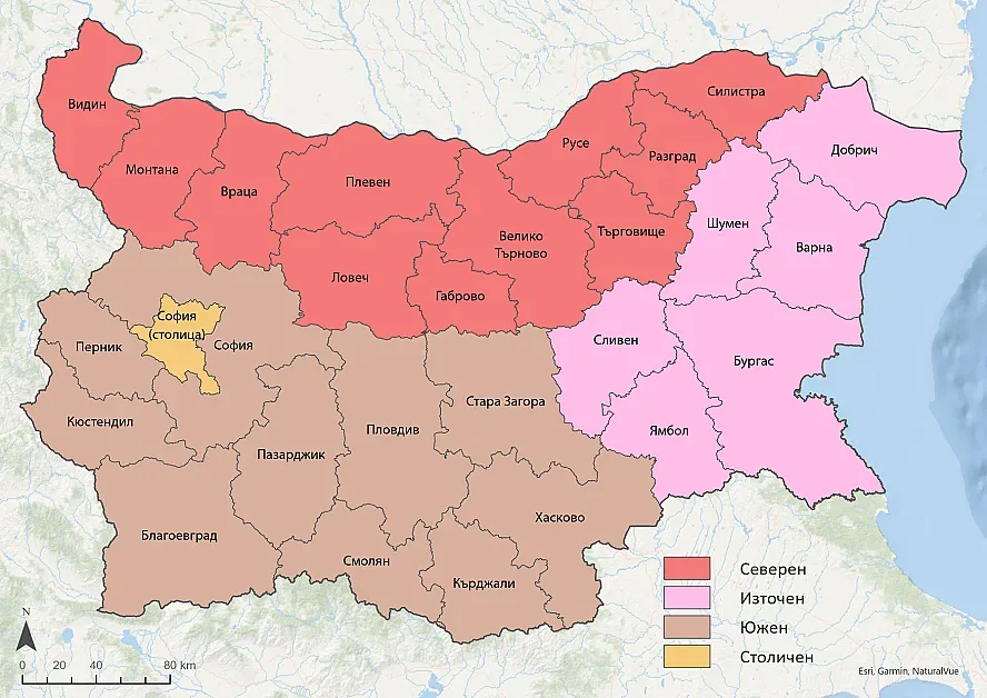 Ето я новата България! Показаха районите
