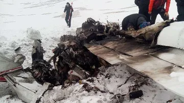 Ето как изглежда разбилият се самолет с българи