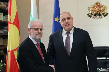 Борисов прие шефа на македонския парламент