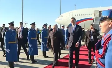 Червен килим за Путин в Белград