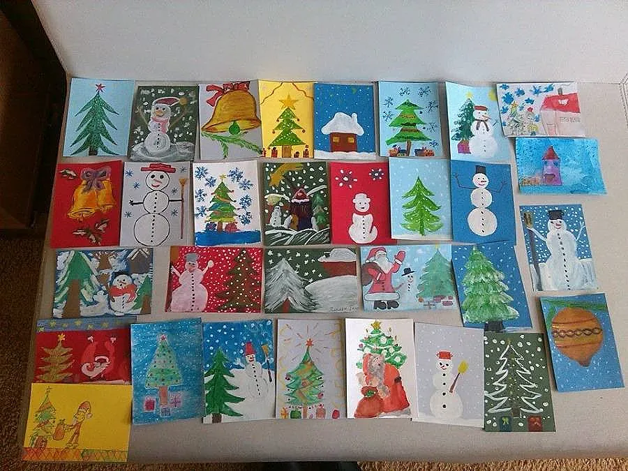 500 коледни картички за  хората в социалните домове в Силистренско