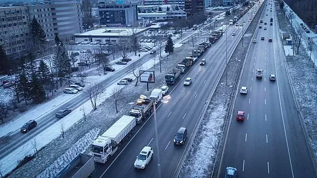 Строители на протест срещу обвинения в корупция