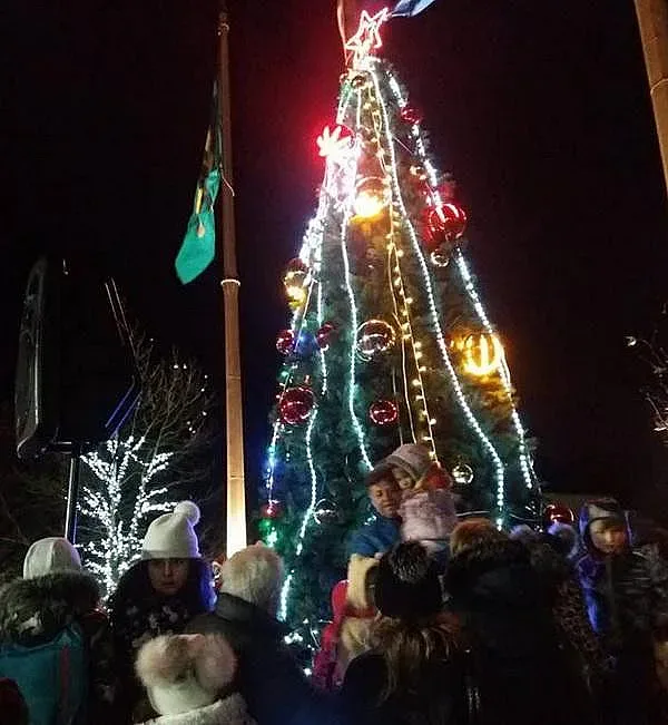 Светна коледната елха в Смолян