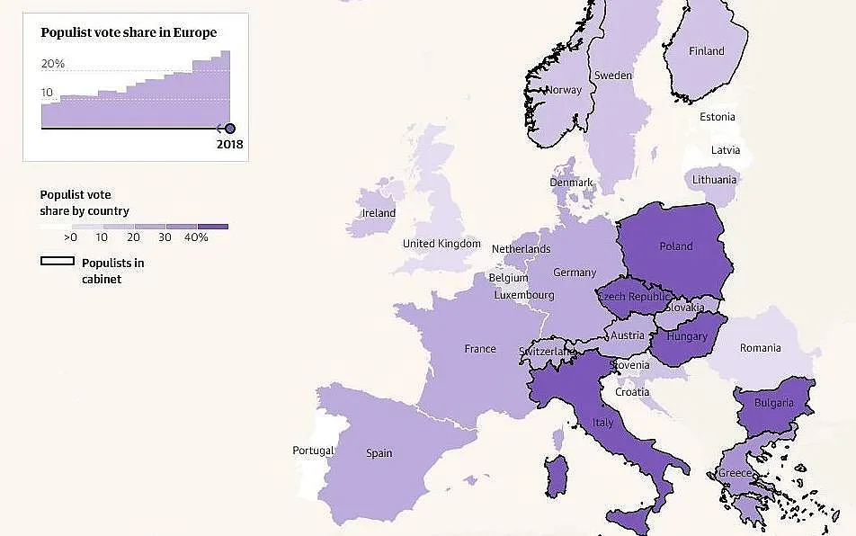 Всеки четвърти европеец гласувал за популисти