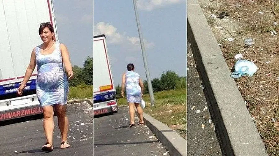 Дъщерята на Виктор Орбан хвърля памперси на пътя