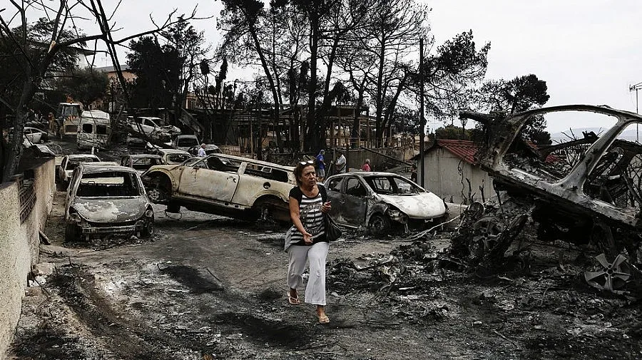 Арестуваха мъж за пожарите в Атина