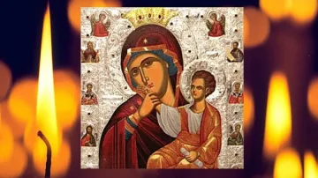 Богородица Утешителка оживяла пред смаяния поглед на игумена