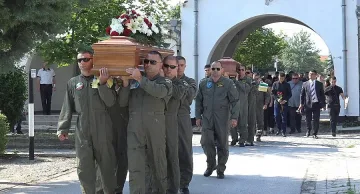 Военен церемониал за погребението на пилотите