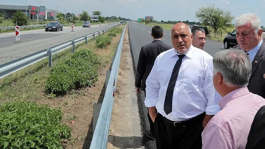 Борисов провери ремонта на магистрала "Тракия"