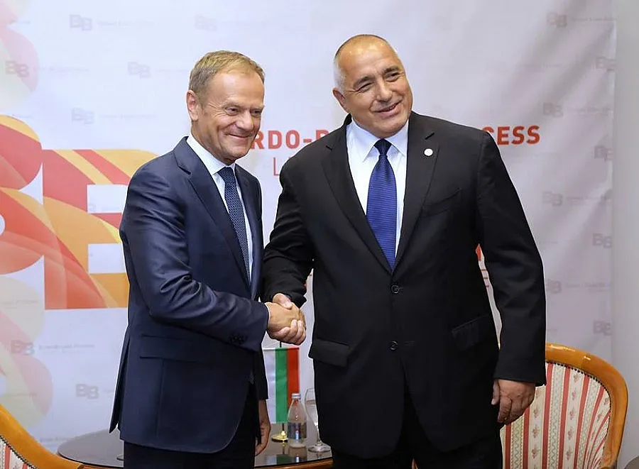 Туск впечатлен от работата на Борисов за Балканите