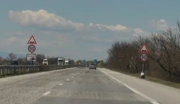 Ограничават скоростта на "Тракия" до 90 км/ч