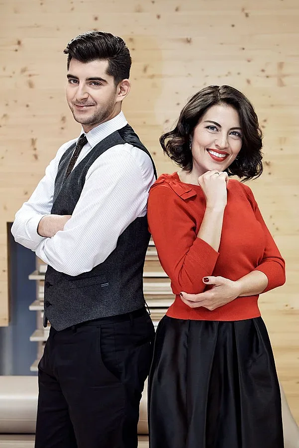 НА МАСАТА: Десислава Стоянова и Сашо Кадиев