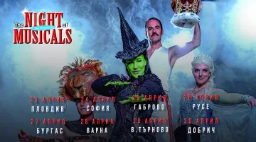 Грандиозният спектакъл „The Night of Musicals“ се завръща у нас