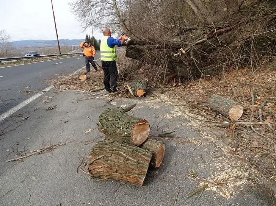 Бедствие във Враца! Вятърът обърна 3 камиона на Е-79 