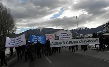 Банско протестира срещу зелената мафия