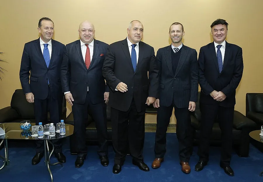 Президентът на УЕФА благодари на Борисов за базата на националите