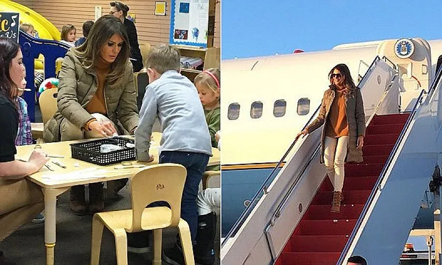 Мелания Тръмп посети американска база в Аляска 