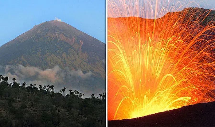 Вулканично изригване! Отменят полетите на остров Бали
