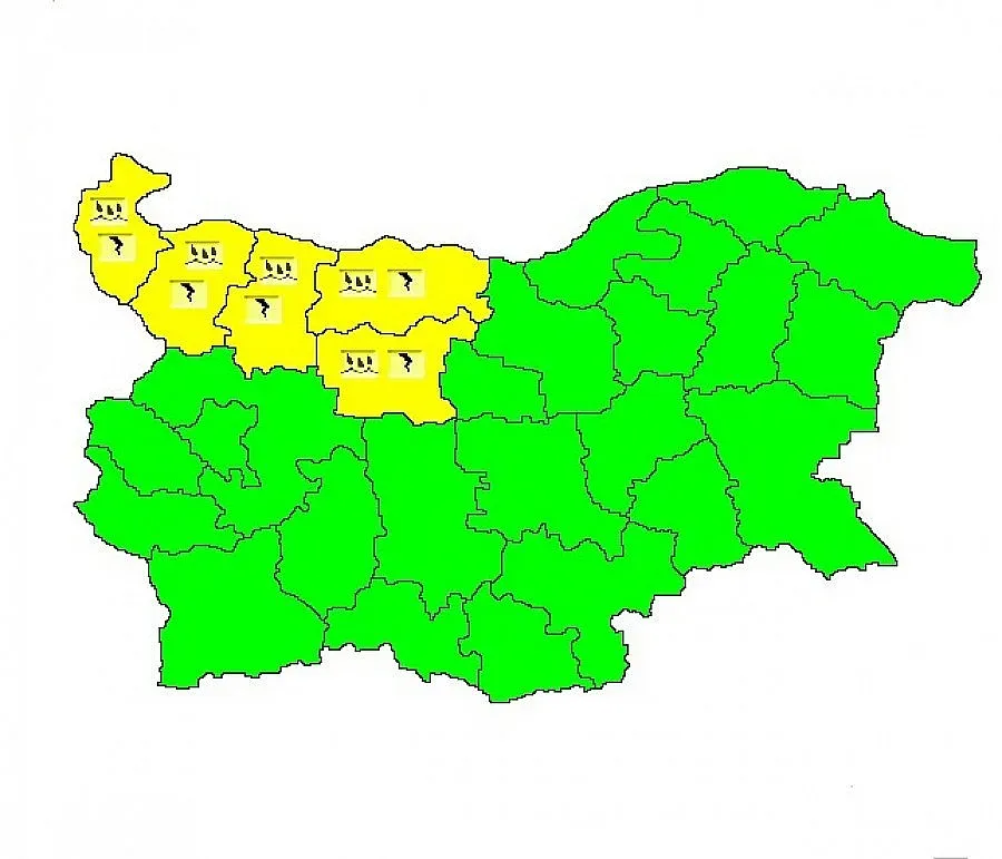 Гръмотевични бури и градушки изтласкват жегите
