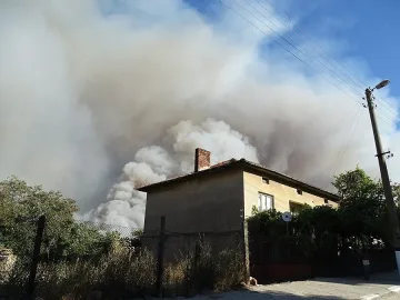 Лек дъжд помага на пожарникарите край Влахи