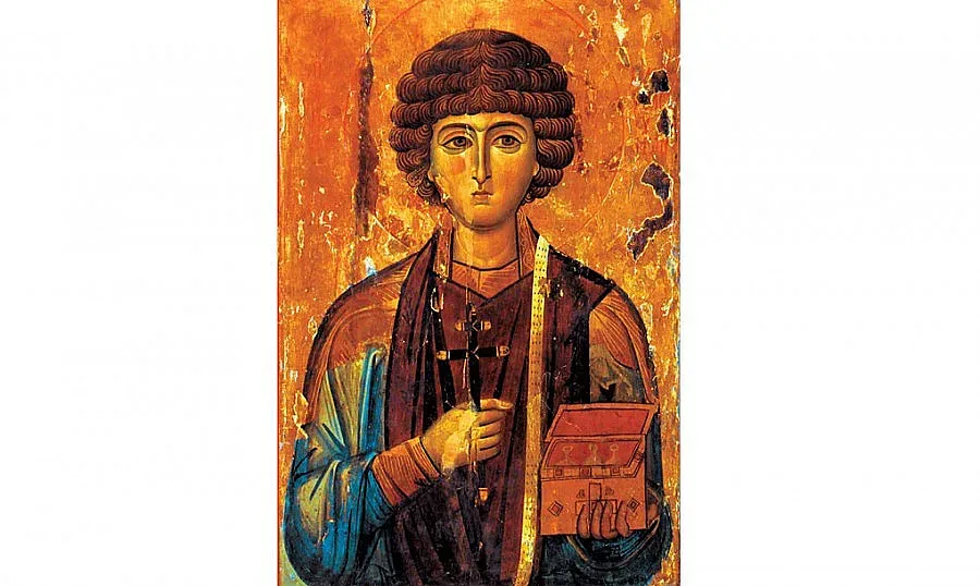 Св. Пантелеймон изцери мъж преди да дойде у нас