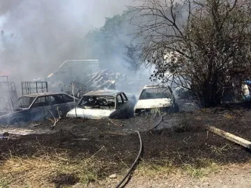 Пожар изпепели вили и коли в Бургас