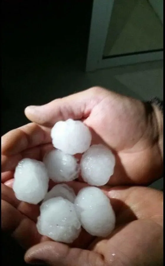 Градушка колкото орех покоси България