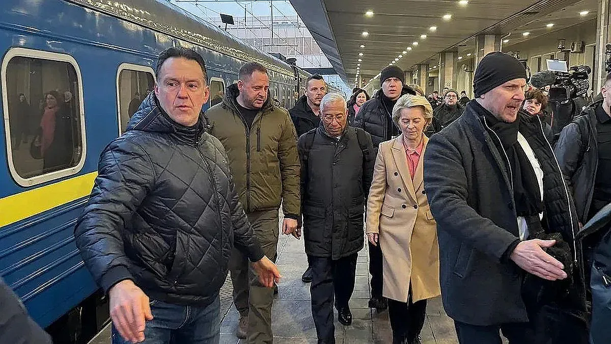 Фон дер Лайен и Антонио Коща пристигнаха в Киев (ВИДЕО)