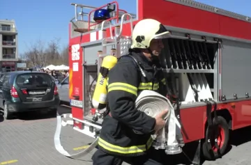 Пламна автобус от "Градски транспорт" 