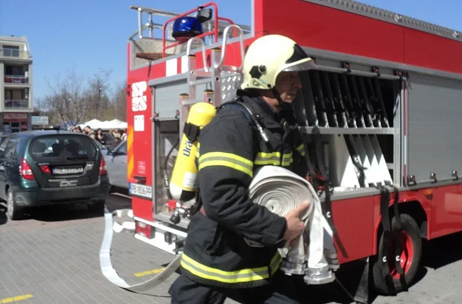 Пламна автобус от "Градски транспорт" 